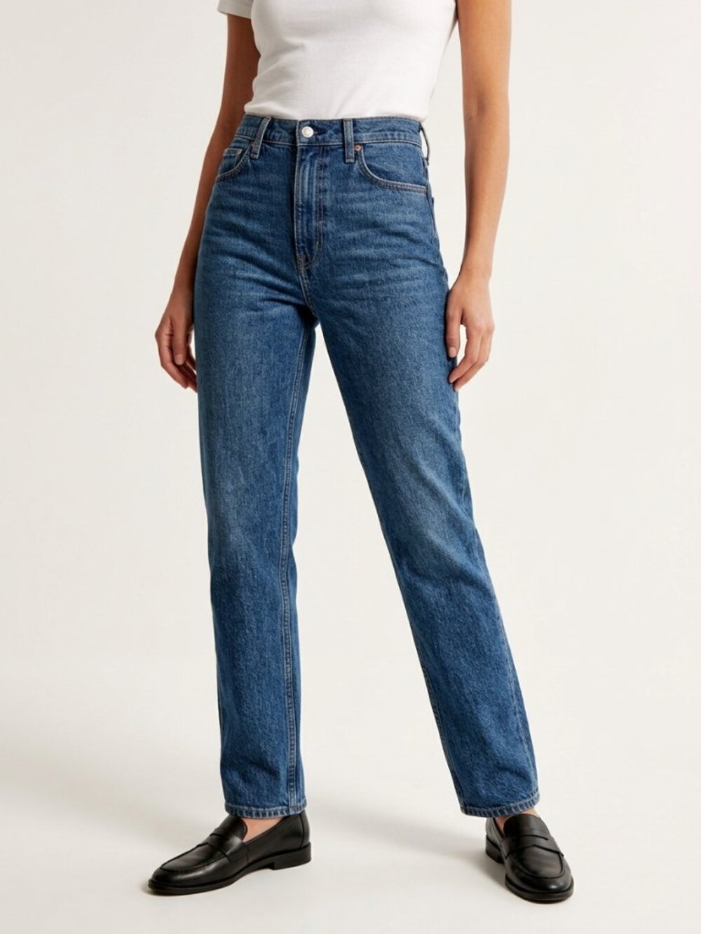 Abercrombie 90s Straight Jeans Ultra High Rise Size 26 NWT